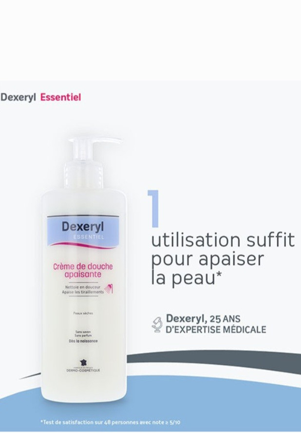Crème de douche apaisante Dexeryl essentiel