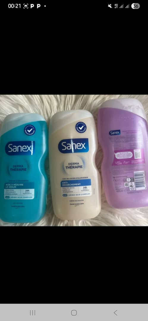 gel douche sanex