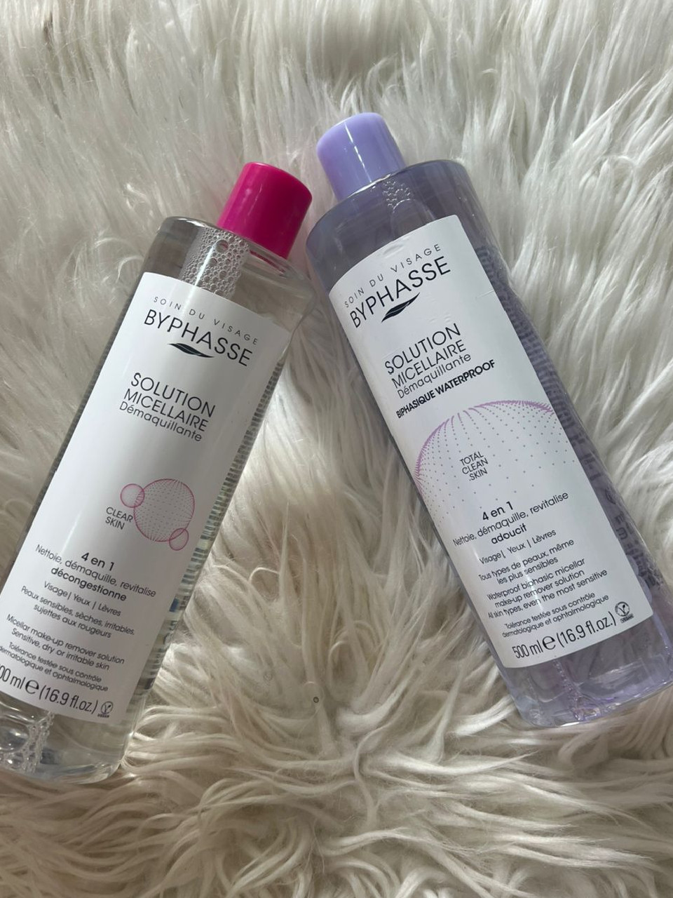 eau micellaire nettoyant byphasse